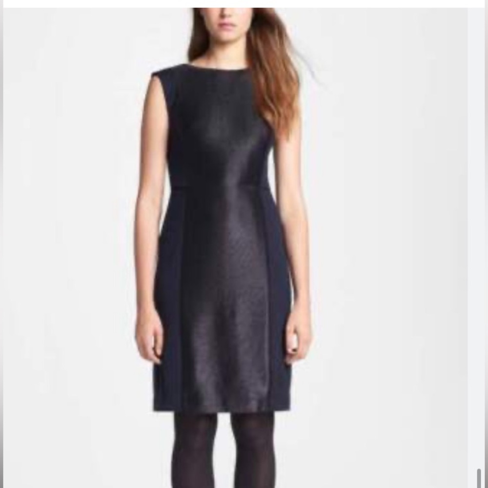 Tory Burch Sleeveless Sheath Dress Blue/Metallic/Silver Size XS